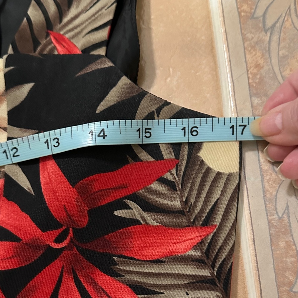 EUC Tropical Floral Midi Dress - Picture 12 of 13